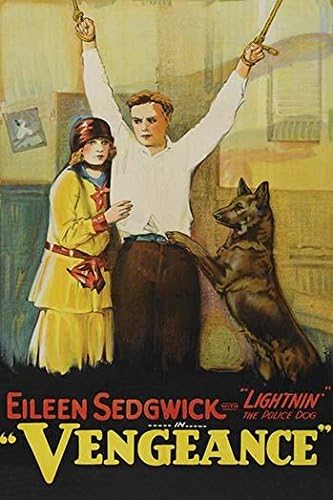 Chica toca a un joven cuyas manos están atadas por cuerdas al techo una pata de pastor alemán en él Poster Print by Unknown (24 x 36)