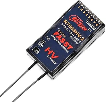 SPARKHOBBY R7008HV-2 Fasst S.Bus 8CH 2.4GHz sbus for Cooltech Receiver Receptor for Futaba 14SG 16SG 16SZ 18SZ 18MZ RC Fixed Wing Car Boat 1PC R7008HV-2