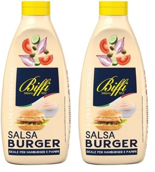 Biffi Salsa Burger - perfetta per Hamburger - flacone da 800g (Confezione da 2)