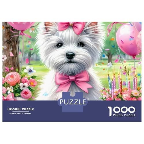 Rompecabezas de 1000 piezas de perros para regalar como juego educativo e intelectual 2