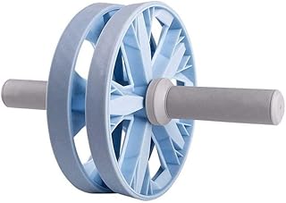 JINGGEGE Rodillo muscular abdominal para hombres y mujeres, línea de chaleco con rodillo para reducción de cintura fina, soporte para empujar el vientre (color: azul)
