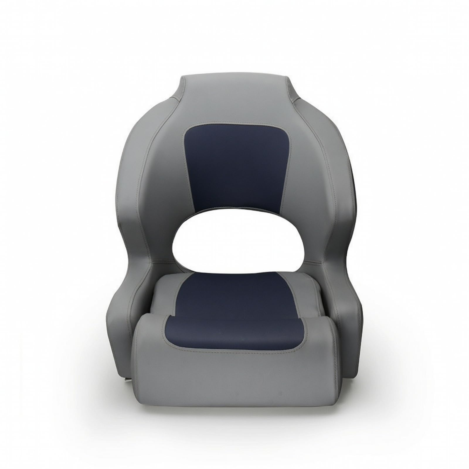 Sedile Marino Sedia Barca Poltrona Nautica Sedile Imbarcazione con Design Ergonomico E Rivestimento in PU Antiumidità Pieghevole con Ferramenta in