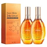 UTEMAN 24k Gold Peptide Reversal Essence, Moisturizing Moisturizing Anti-Wrinkle, Firming Skin, Diluting Facial Fine Lines and Anti-Wrinkle Essence (2)