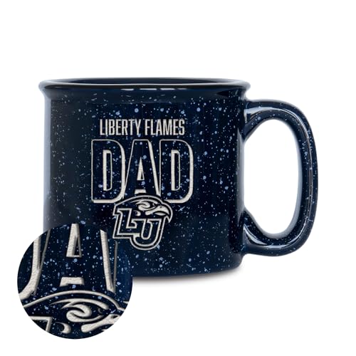 Rico Industries NCAA Liberty Flames Dad 12oz Laser Engraved Campfire Mug