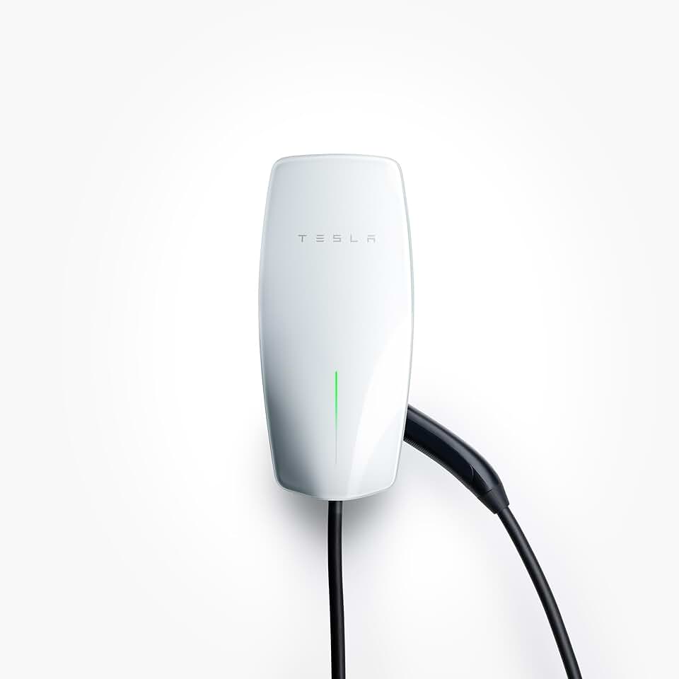 Tesla Universal Wall Connector - Home Electric Vehicle (EV) Charger with Dual Plug Type (NACS + J1772) - Compatible with All North American EVs - Level 2 - up to 48A - Energy Star Partner