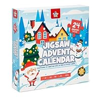 Toy Mania 24-Day Jigsaw Puzzle Advent Calendar Kids 2025 – Individual Jigsaws Seasonal Designs - Children's Skill Development & Problem Solving - Reusable Educational Christmas Countdown, Girls & Boys