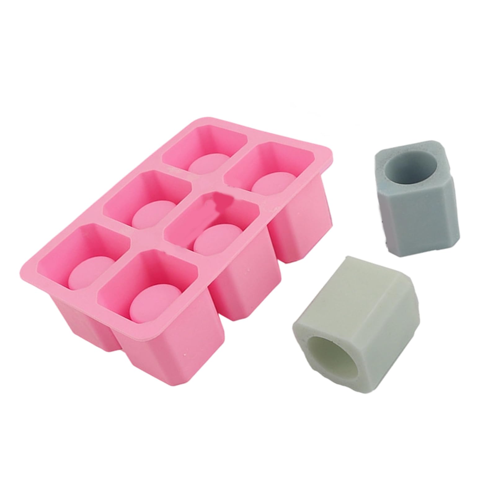 Xinsheinelry Sturdy Silicone Ice Cup Maker with Hollow Design Homebrewed Ice Cup Set for Unique Beverage Presentation Best Silicone Trays