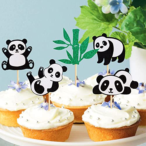 Unimall Global 25 topper per cupcake con panda in