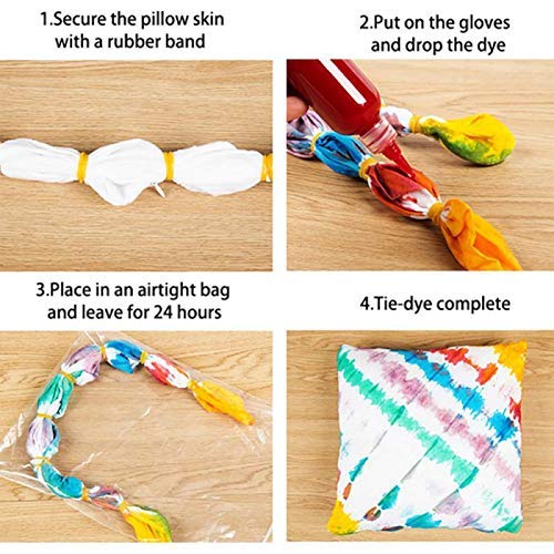 KISSBELLY 10 Colours One Step Tie Dye Kit Shirt Fabric Textile Paints Dying Kits Permanent Clothes Graffiti Jacquard Pigment for Adults Kid
