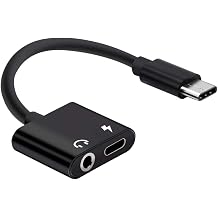 Jack Audio Adapter Cable while Charging, Supports Audio Output, Smartphone Headphone Conversion Cable with Built-in Chip, Stable Transmission