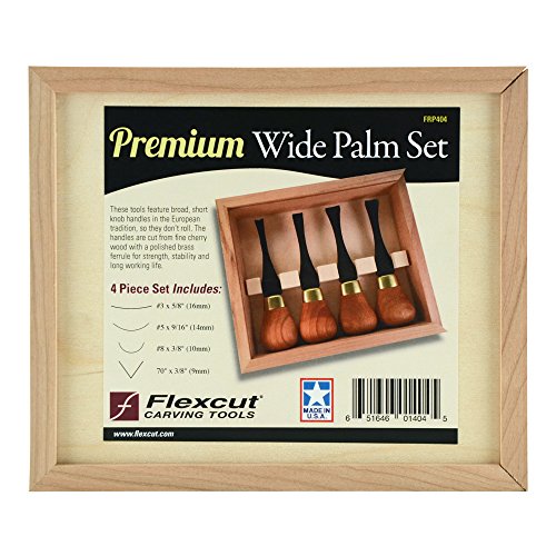 Flexcut Set Palm Wide Premium : gouges de sculpture en bois exclusives