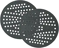 Protetor de Silicone Atóxico para Fogão de Indução Naxos - Conjunto com 02 unidades – Resistente até 240 °C, Antiderrapante. Produção Nacional, almofada protetora contra riscos. Cor: Preto