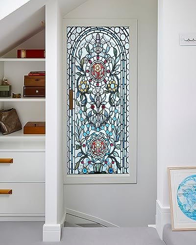 Door Sticker - Flfk 3D Door Mural Peel And Stick, Removable Self-Adhesive Retro Door Wallpaper For Home Decor, 30.3 "W X 78.7 "L, Set Of 2 Sheets #TOP3