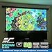Elite Screens Spectrum RC1 Remote, 125-INCH Diag 16:9, Motorized Projection Screen Movie Home Theater 4K/8K Ultra HD Ready Drop Down, ELECTRIC125H2, Black Case