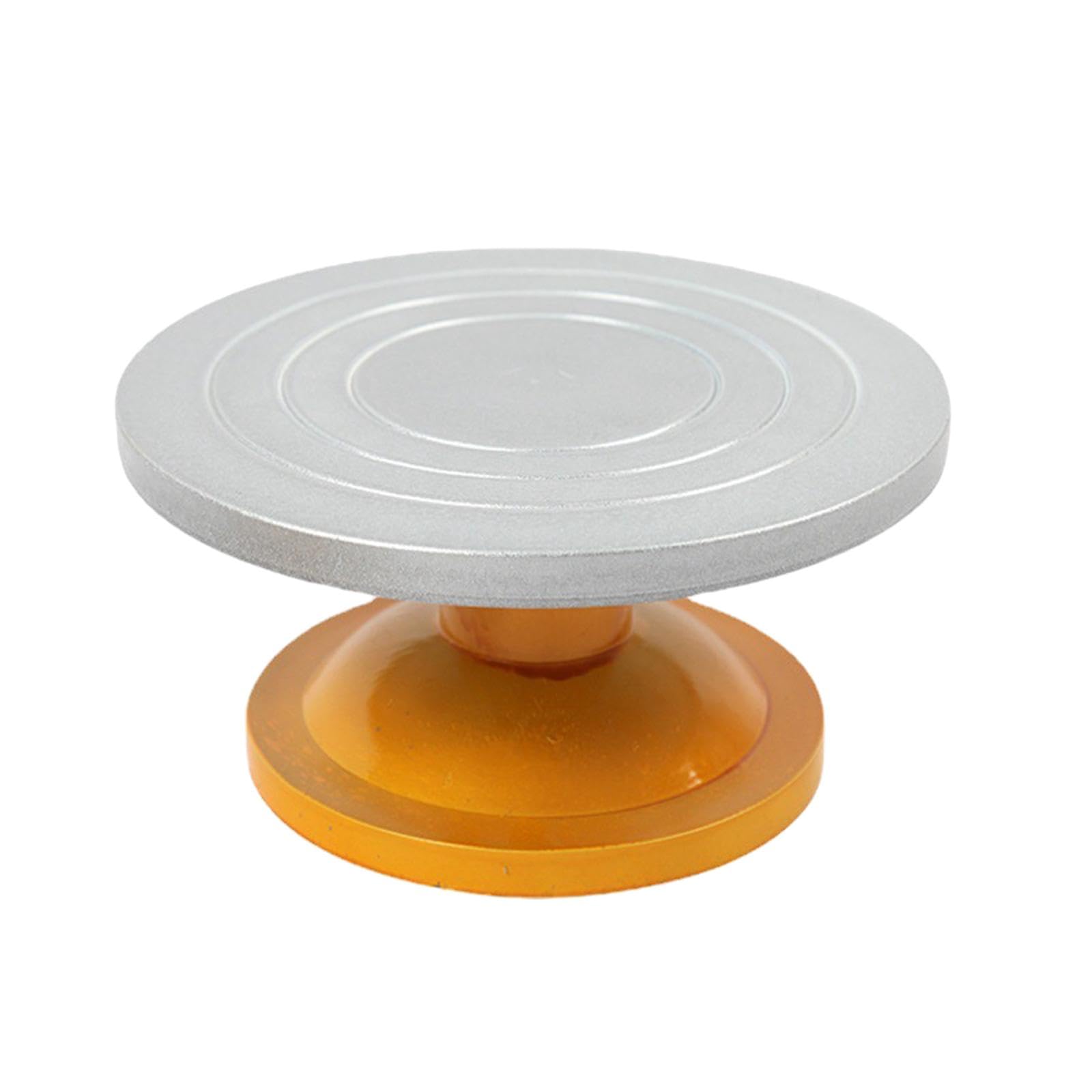 Drehteller für Modellierscheiben, Keramikscheiben, rutschfest, Drehbarer Tortenteller für Reparaturen, Tortendekoration Und, Durchmesser 25cm