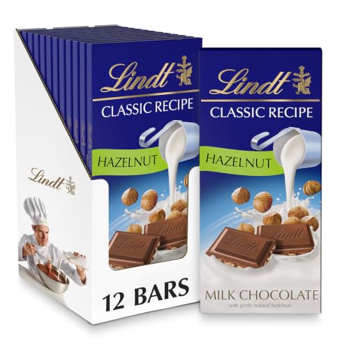 Lindt CLASSIC RECIPE Hazelnut Milk Chocolate...