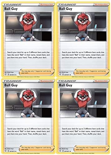 Ball Guy 057072 - Destinos Brillantes - Juego x4 - Lote de cartas Pokemon