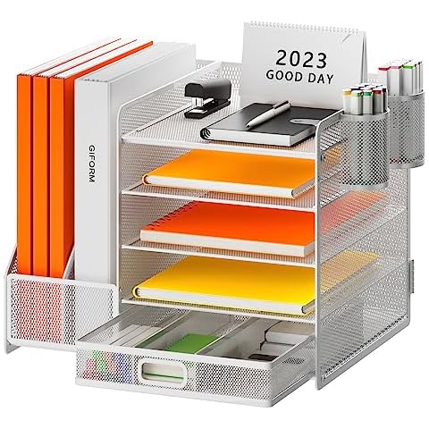 Restorgan 5-Tier Desk Organiser with Drawer Cover