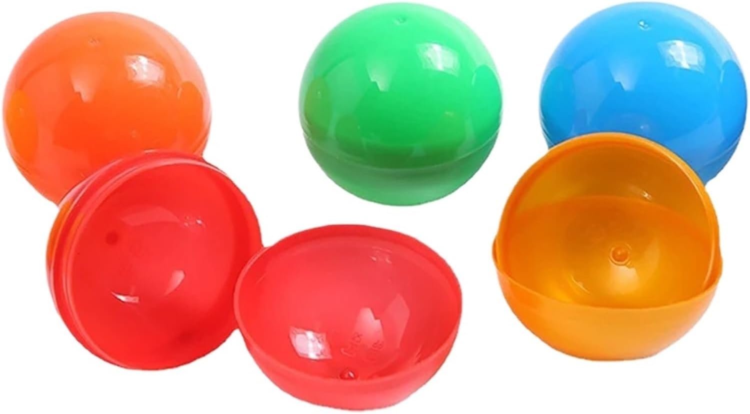 Vending Machine Capsules 200Pcs Mini 32MM Clear Transparency Plastic Capsule Toy Surprise Ball Tiny Container Making Things Model Gashapon(ColorA)