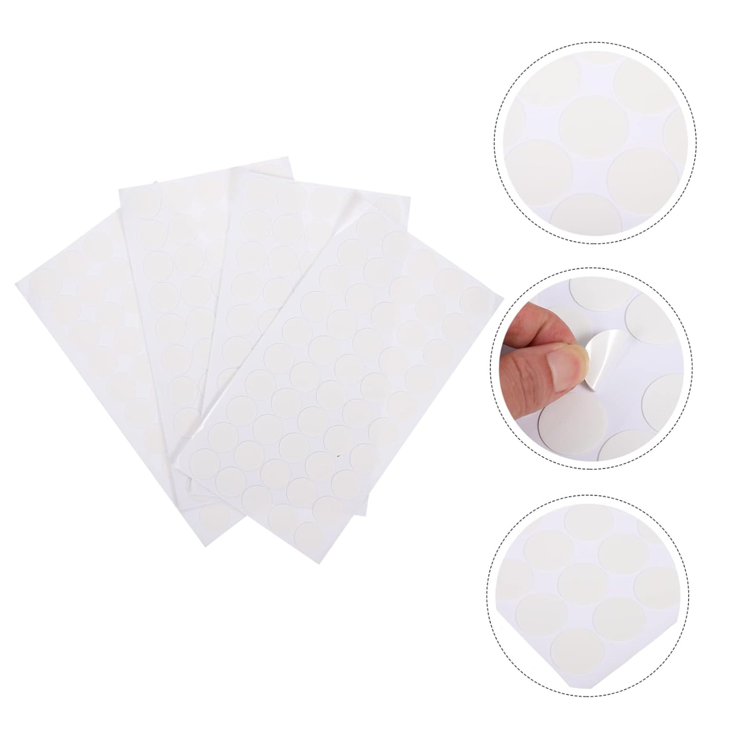 OSALADI 3sets 200pcs Double Sided Adhesive Dots for Crafting Home Decor and Present Wrapping Strong Adhesive No Trace and 200pcs*3