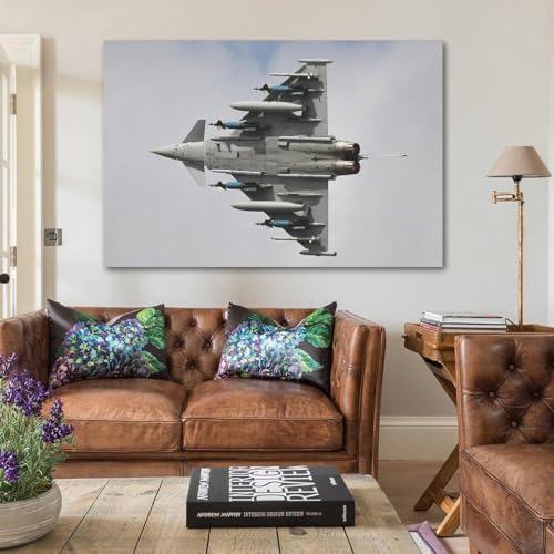 Affiche d'avion de chasse Rafale, cadeau idéal pour passionné - 5