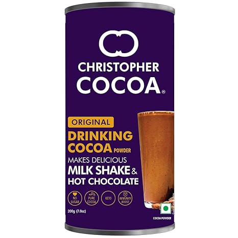 Christopher Cocoa Hot Drinking Chocolate Powder with Dark Chocolate Buttons 1Kg