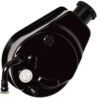 A-Team Performance Power Steering Pump Kit - Saginaw P Series Design - Billet Aluminum Power Steering Cap - Compatible with GMC, Chevrolet, Buick & Pontiac Models - Black