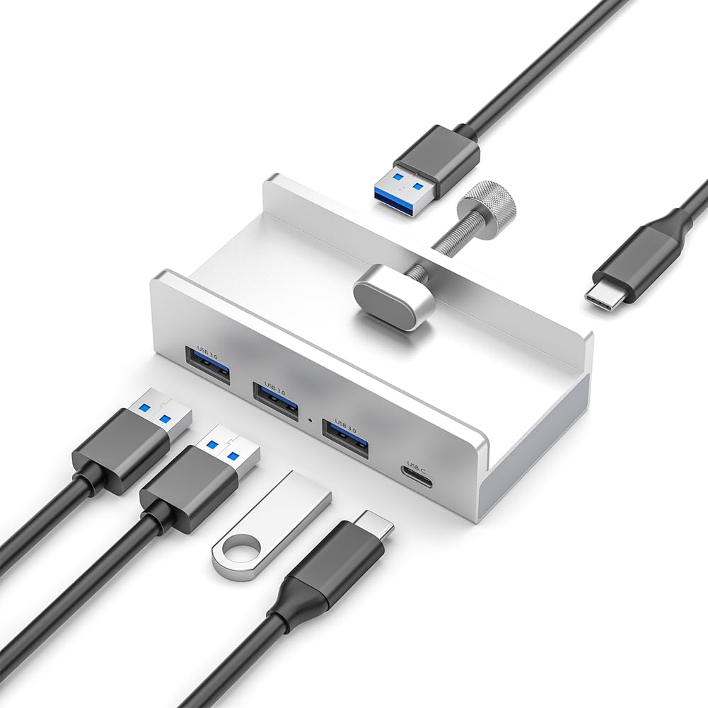 USB 3.0 typ C HUB zewnętrzny rozdzielacz wieloportowy ze stopu aluminium wysoka prędkość rozszerzenie 5 GBPS transmisja danych na biurko