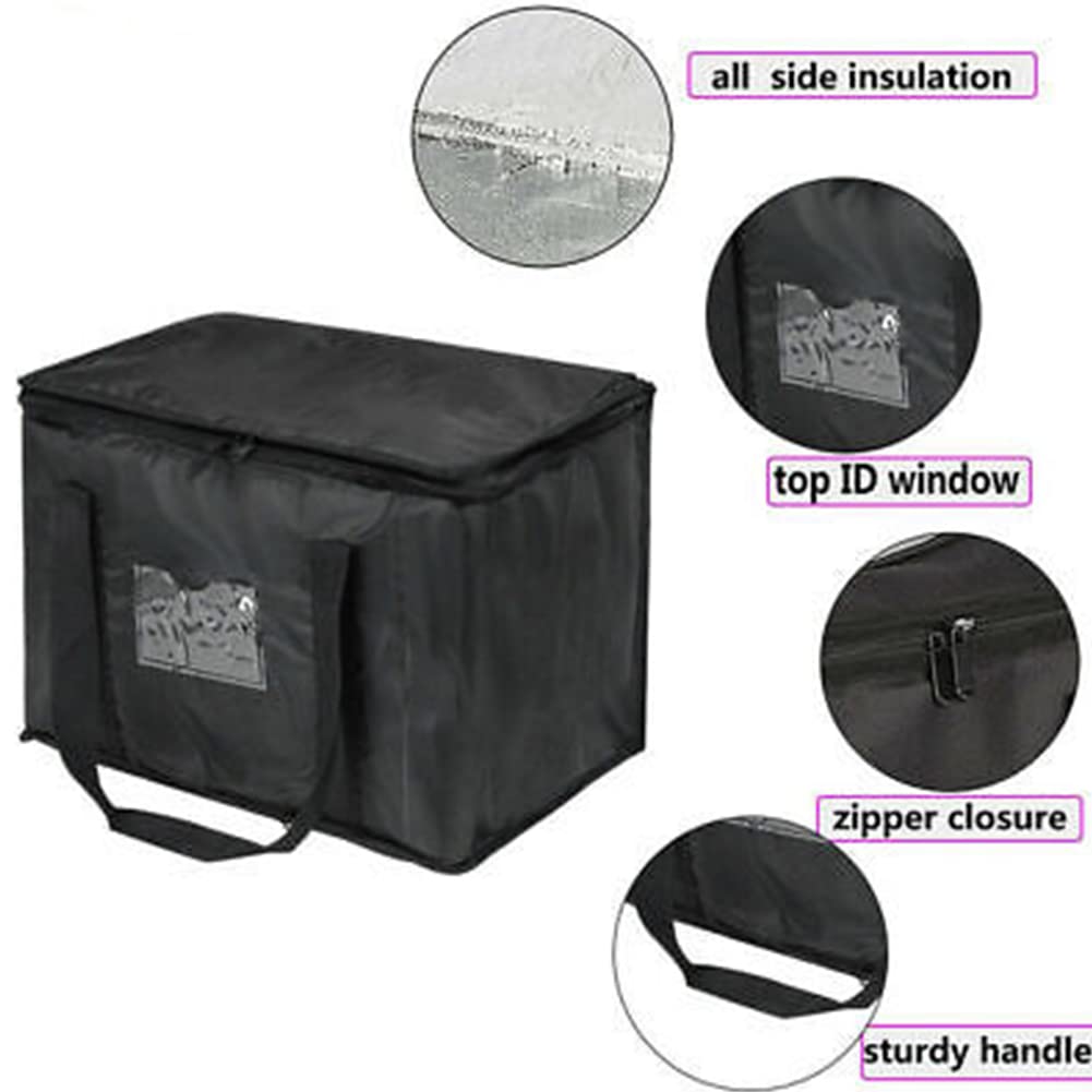 ZYNCUE Sac d'épicerie isotherme réutilisable de 28 L, 35 x 23 x 26 cm, livraison de nourriture, durable, robuste, grande taille, tient debout, pliable, durable