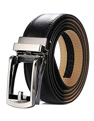 Black Leather & Gun Metal Buckle