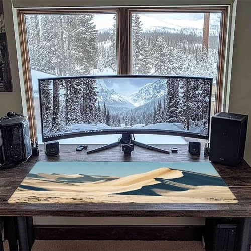Tapis de souris lune avec bords surpiqués haute finition