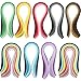 Produktbild Papier Quilling,900 Stück Quillingpapier 44 Farben Quilling Papierstreifen 5mm Art Streifen für DIY Handwerk 39 cm Länge