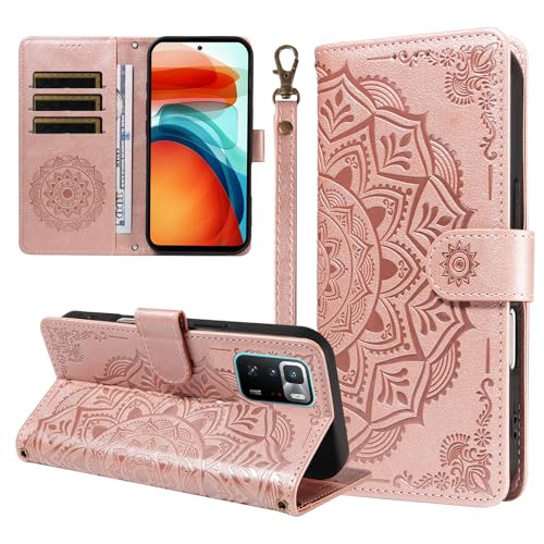 �X�}�z�P�[�X �Ή��@�� for Redmi Note 10 Pro 5G,�Ή��@�� for Xiaomi Poco X3 GT 5G �X�}�z�P�[�X�y�t���b�v�� �X�^���h�t�� �J�[�h�z���_�[ �������[ �}�O�l�b�g���� �E�H���b�g�zPink