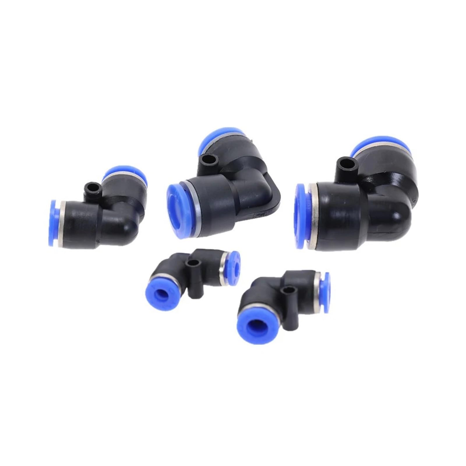 Conectores de tubería PV de 2 vías, Accesorios neumáticos de plástico de 4 mm, 6 mm y 8 mm, Rectos, de inserción rápida, con Bloqueo Deslizante, 50/100 Unidades(8mm(100PCS))