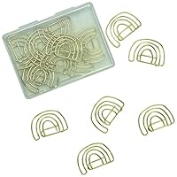 50 kleine gouden metalen paperclips - multifunctionele gebruiksklemmen voor kantoor, school, thuis en op reis - ideaal voor het organiseren van bankbiljetten, bonnetjes en notities