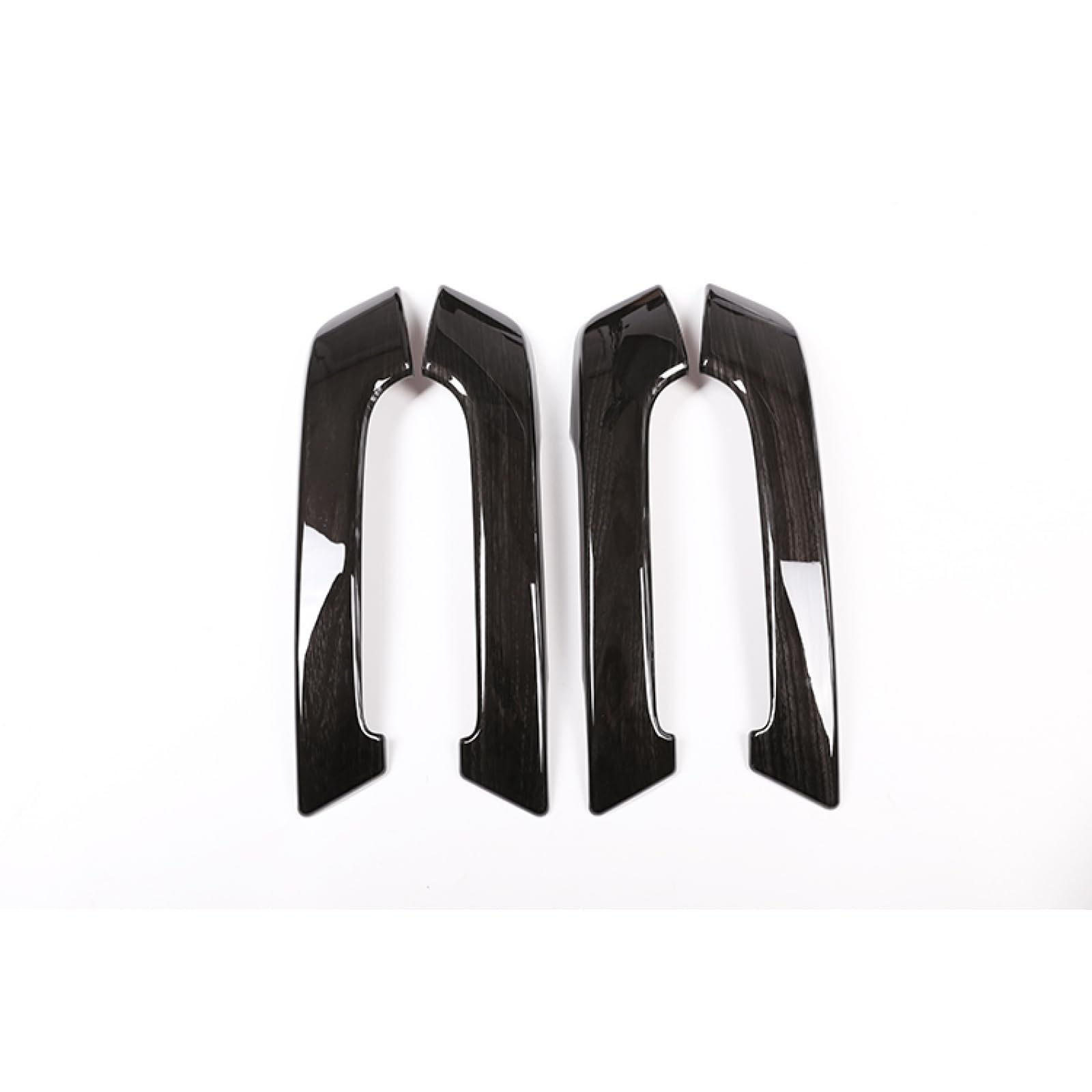 4PS Black Wood Car ABS Interior Door Handle Trim For Toyota For Land Cruiser For Prado FJ150 150 2010-2018 Year Accessories Black Wood