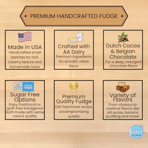 June Street Market Gourmet Fudge, Crafted for Indulgence, 6 oz. (Peanut Butter) - 2