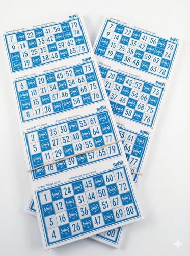 640 cartões de Bingo BINVI