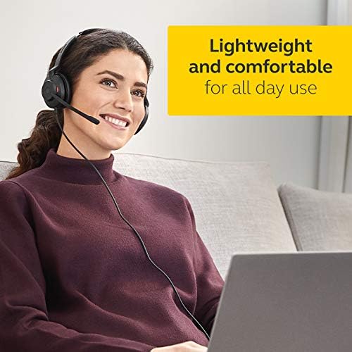 Jabra Evolve2 30 Headset  Noise Cancelling UC Certified Stereo Headphones with 2-Microphone Call Technology  USB-C Cable  Black