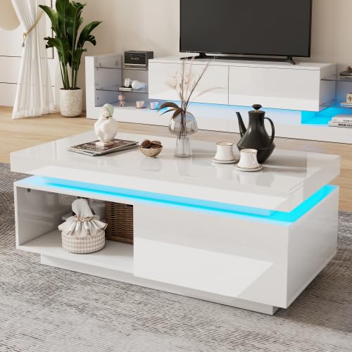 Table de café moderne anti-rayures 100 cm supportant 50 kg pour petits salons encombrés