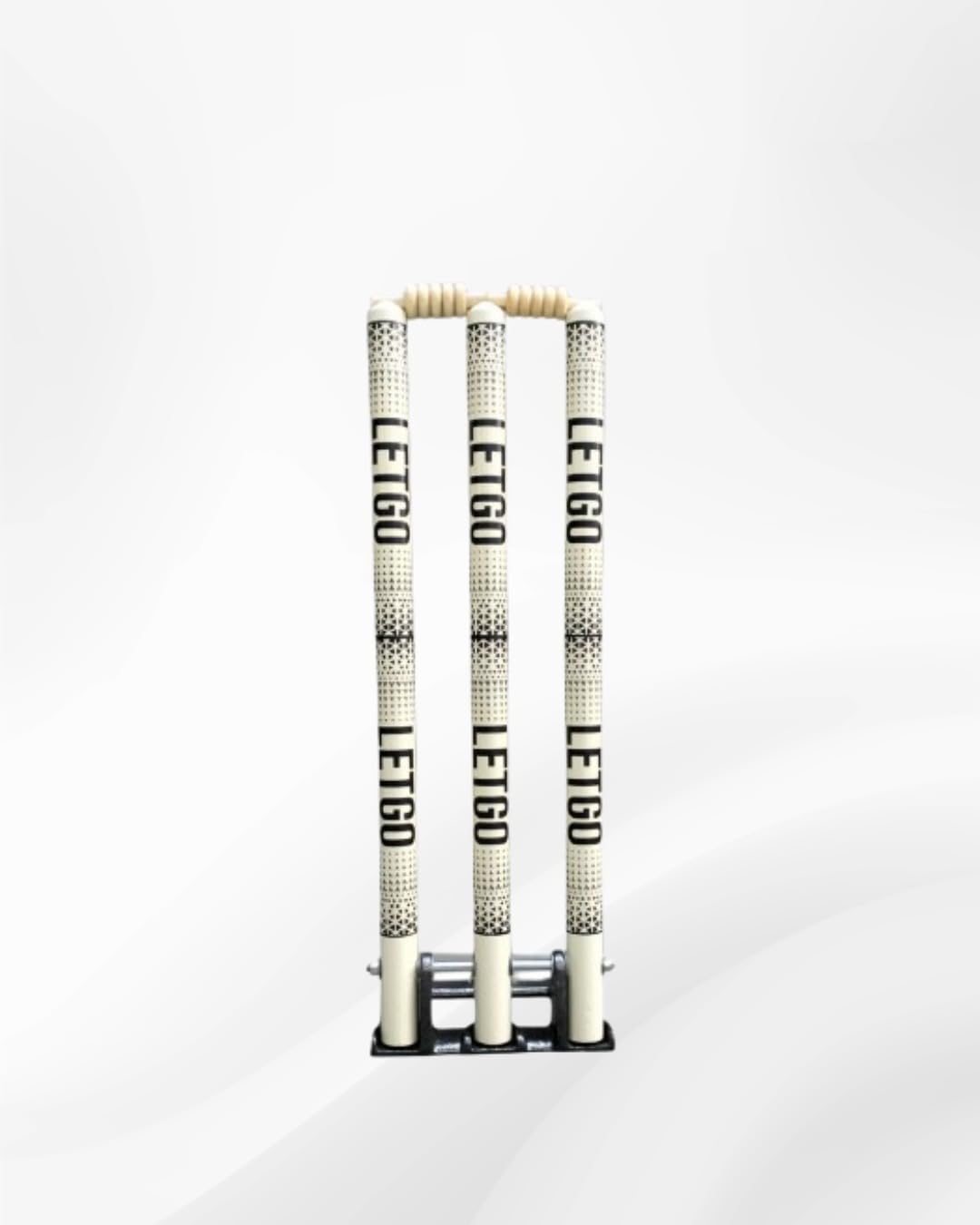 IronSpring Cricket Stumps with Bails, English Willow Shafts, Heavy-Duty Forged Iron Base Stand, Match Specification-picture-12