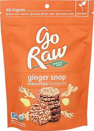 Go Raw Cookie Crisps, Ginger Snap, Pack of 1 (Old Version)