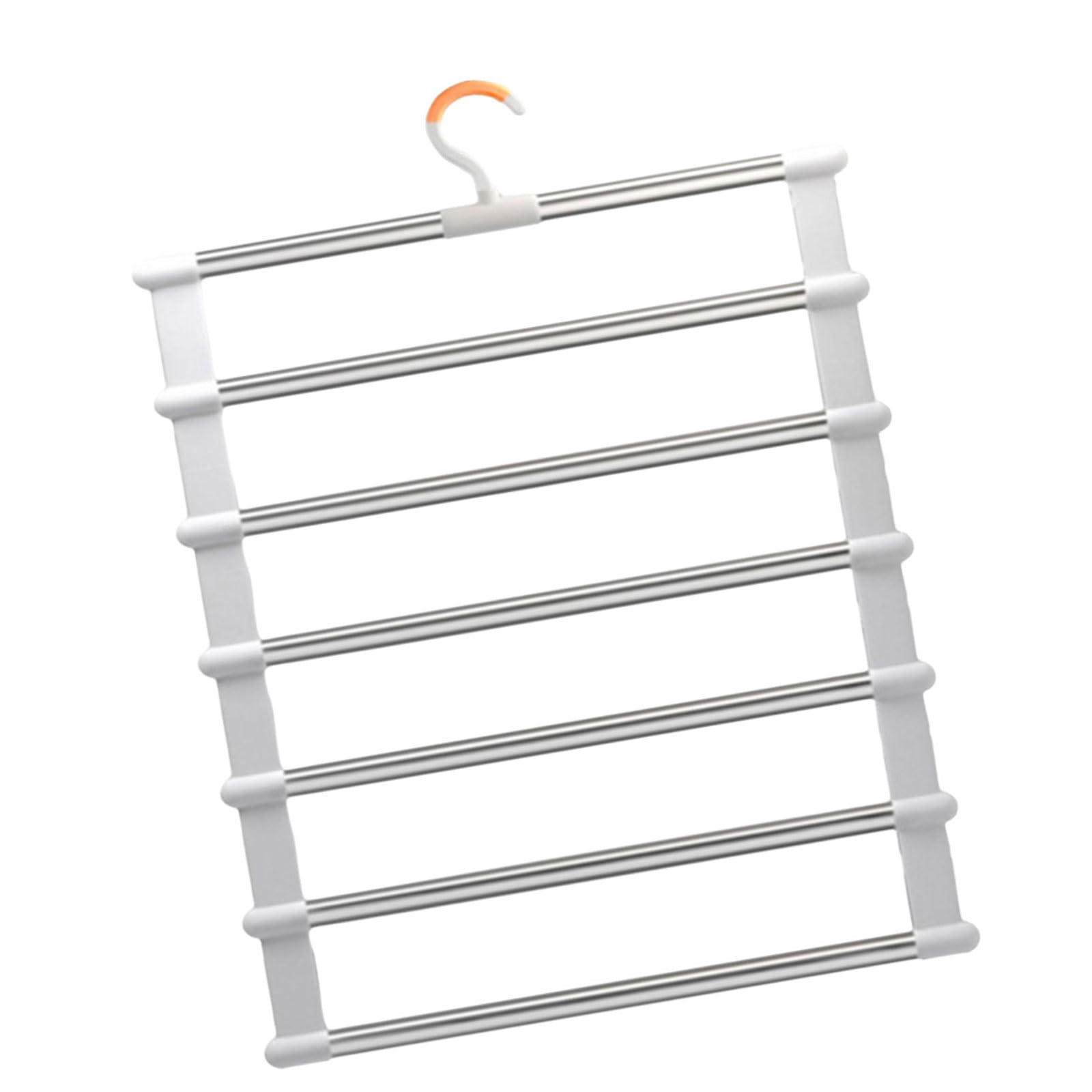 Tsophreniq Space Saving Folding Pants Hanger Multipurpose Foldable Garment Hanger Multi Layer Clip for Wardrobes Optimization Dorm Room Essential