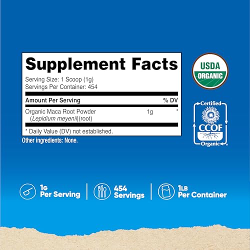 Foto de Nutricost Polvo de raíz de maca orgánica (1 libra) (imagen 3)