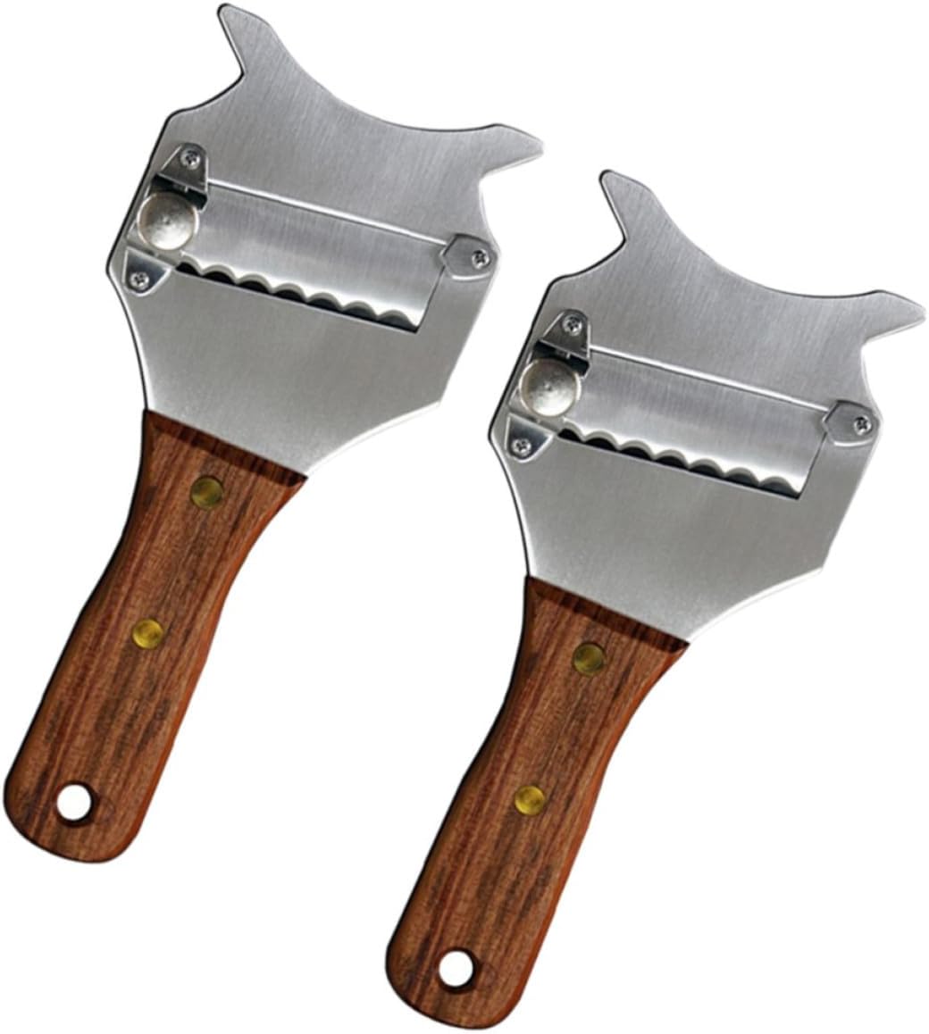 2pcs Truffle Cheese Shaver with Adjustable Thickness for Baking Prep