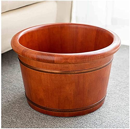 Balde para baño de pies de madera de roble 41x31x26 cm miniatura 3