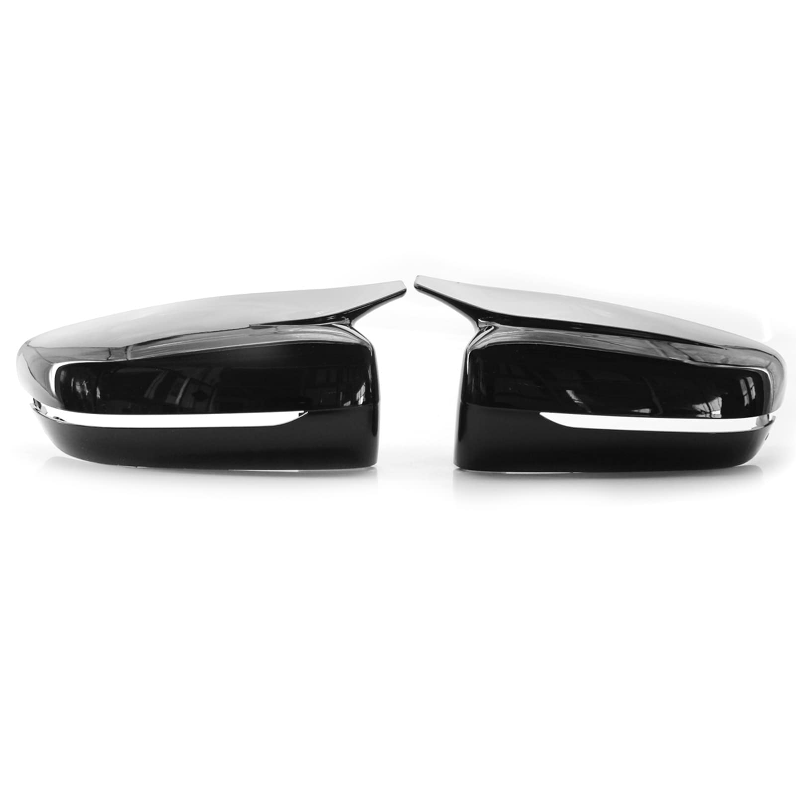 M Style Gloss Black Door Side Mirror Covers Replacement For BMW 3' G20 5' G30 17-2020