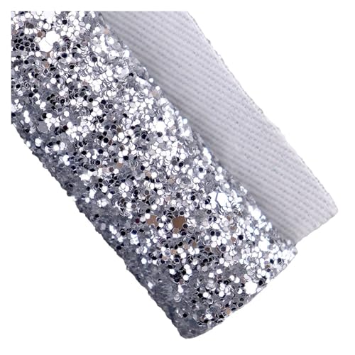 Tissu à paillettes épais avec support sergé anti-effilochage pour arc