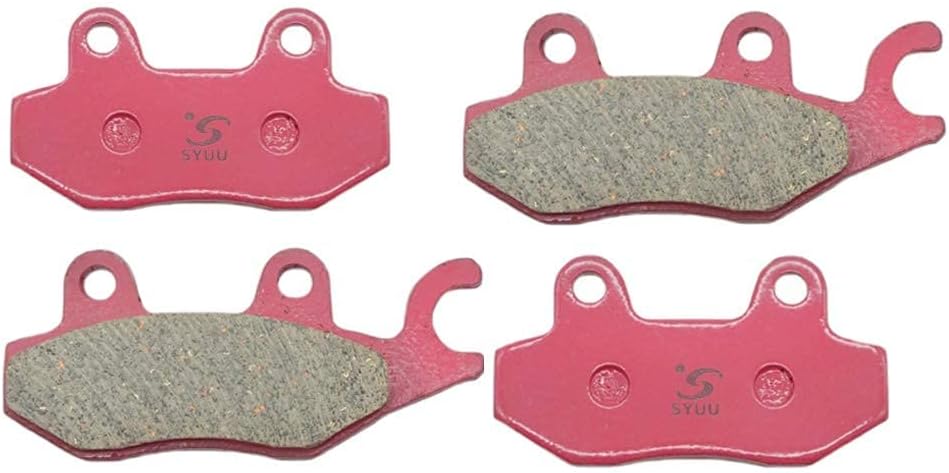 S SYUU Ceramic Motorcycle Front Rear Brake Pads Compatible with Kawasaki EX 250 R Ninja 250 R 2008-2012, EX 300 Ninja 300 2013-2016, EX 400 Ninja 400 Z 400 2018-2024, Z 250 SL 2015-2017 FA197F FA197R