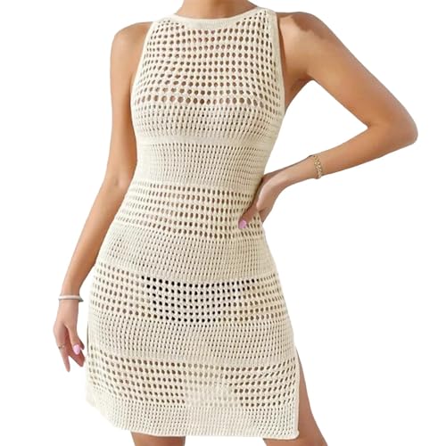 Robe de plage femme au crochet pour vos vacances en bikini et escapades en bord de mer